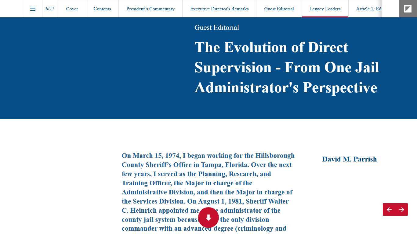 Legacy Leaders - American Jails - Quarter 1 2026